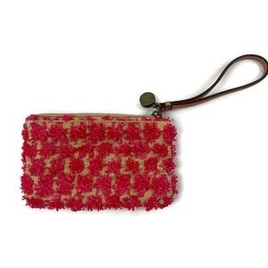 Live Love Loft Wristlet Tan and Pink